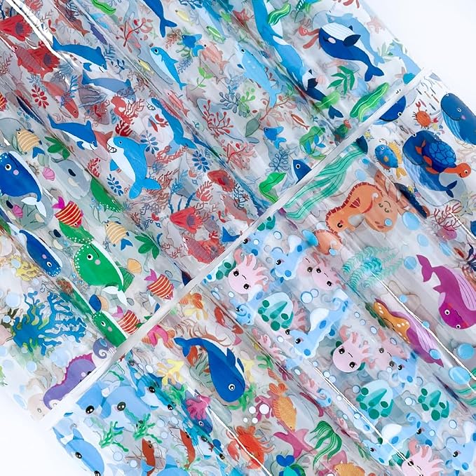 ONEART | 10 Pieces Clear PVC Vinyl Sheets, A4 Size See Through Waterproof Vinyl