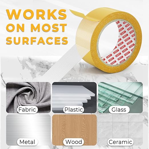 SWRT Double Sided Fabric Tape for Hem, Fashion Dress, Curtains – Heavy Duty