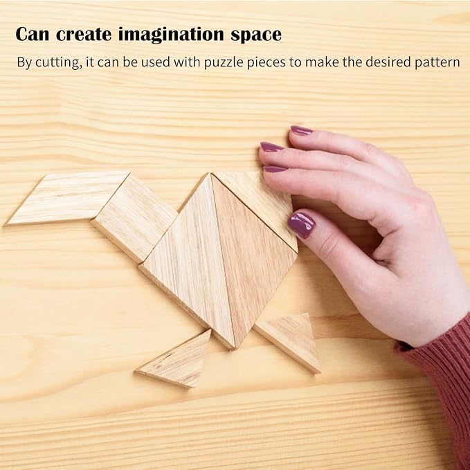 30PCS Wooden Squares for Crafts, 1/4 Inch Thick Wooden Blocks, Natural Blank