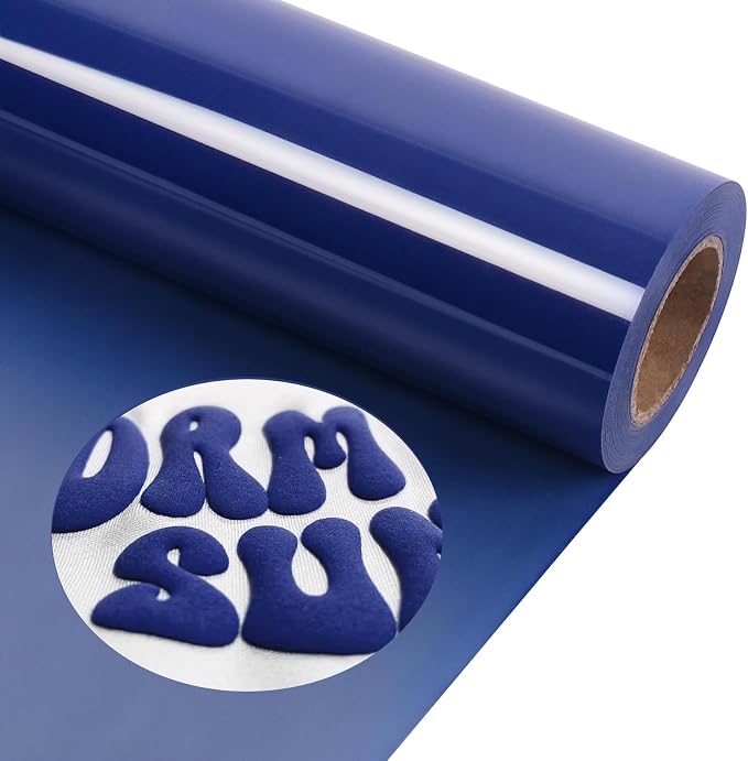 TORC Blue Puff 3D HTV Vinyl Heat Transfer, Team Apparel | Easy Cut & Weed |