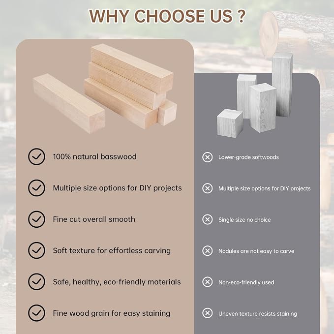 Basswood Carving Blocks