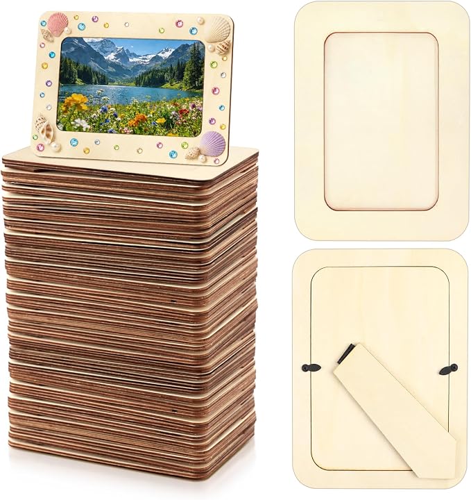 VOKOY 55 Pack Wooden Picture Frames