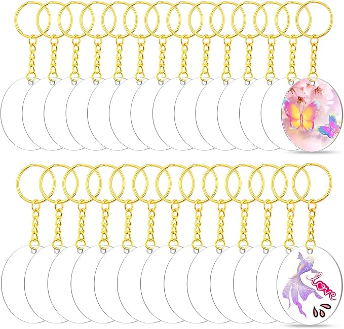 Audab Acrylic Keychain Blanks
