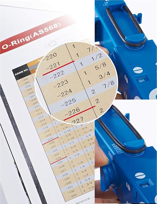 O-Ring Gauge Make Work Smart, Telescoping O Ring Sizing Plastic Gauge, Slide