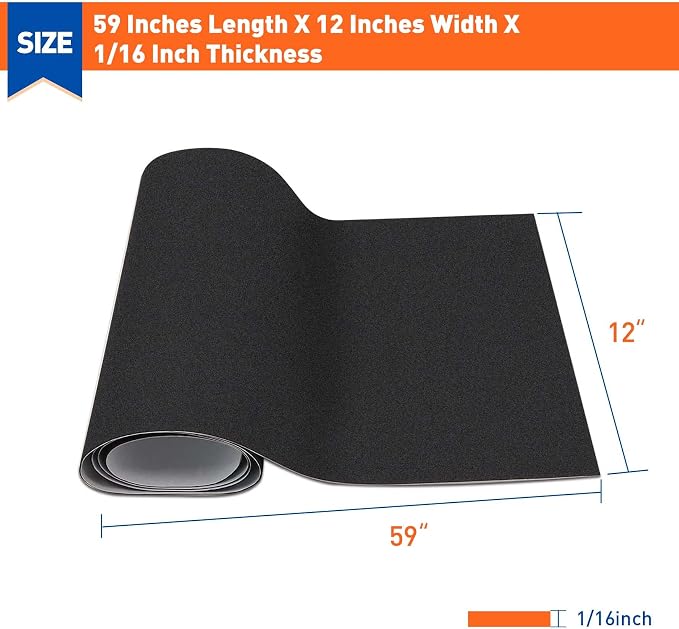 MAGZO Adhesive Sponge Neoprene Foam Padding, 1/16" Thick x 12" x 59" | Ultra