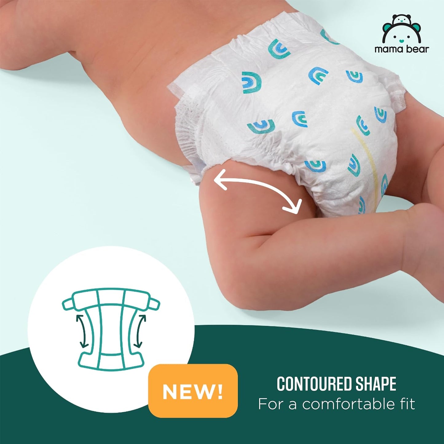 Amazon Brand - Mama Bear Gentle Touch Diapers, Size 6, 27 Count