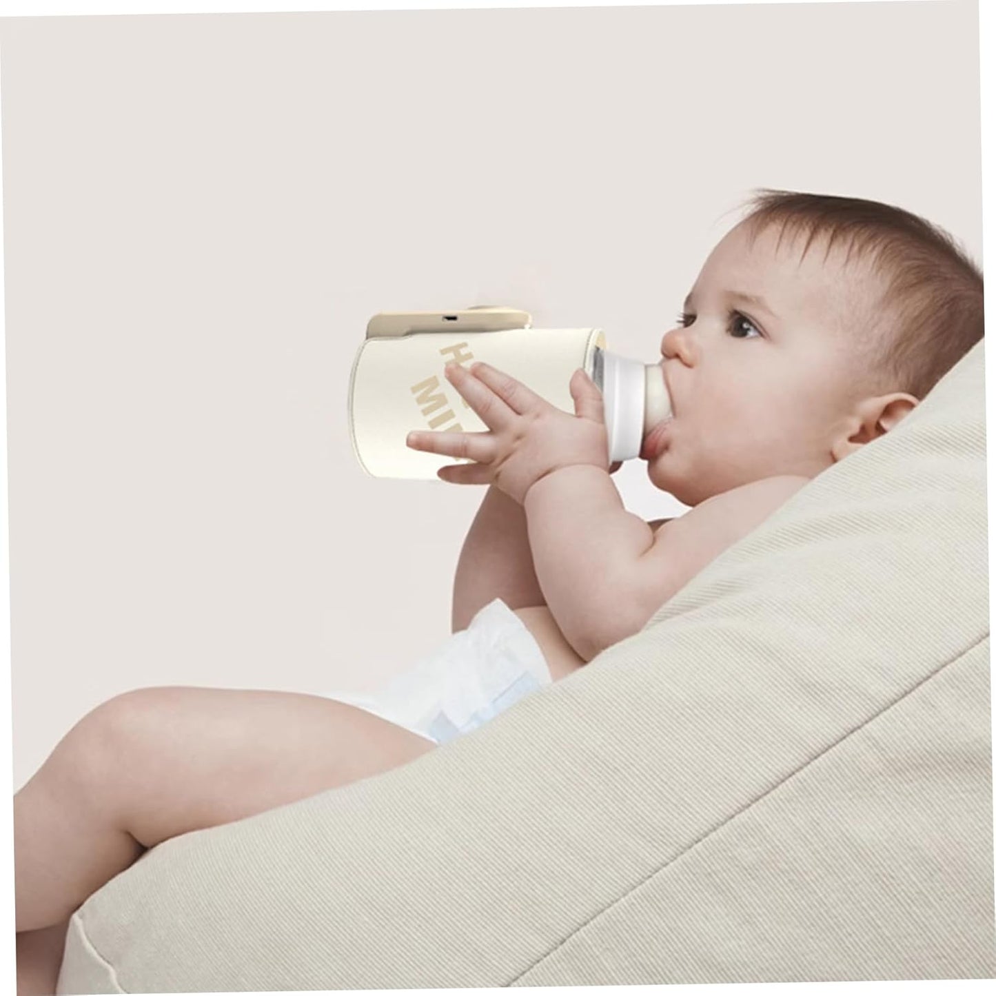 Bottle Warmer for Travel, Fast Heating & Precise Temperature Control Baby Bottle Warmer with LCD Display for Breast Milk/Formula