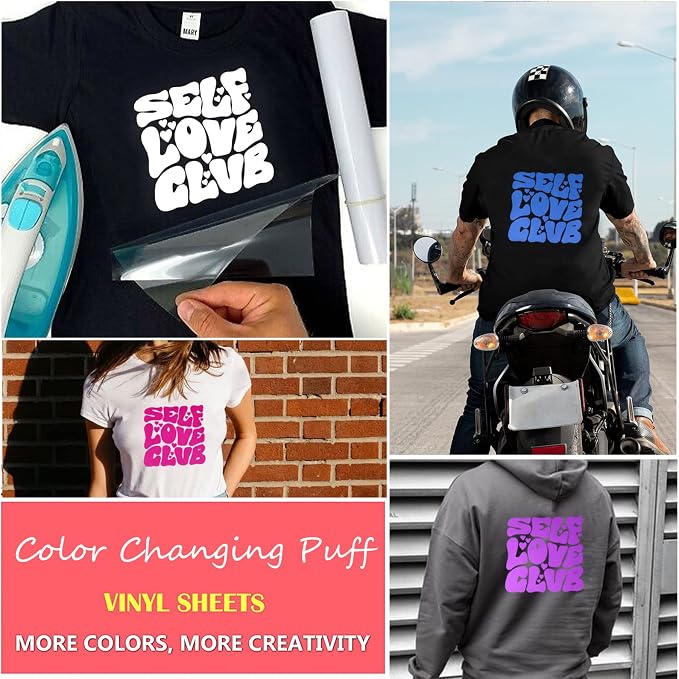 TransWonder UV Color Changing Puff Vinyl Heat Transfer 3D Foaming Heat Transfer