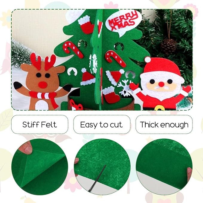 10Pcs Felt Sheets Fabric, 1mm | Polyester,