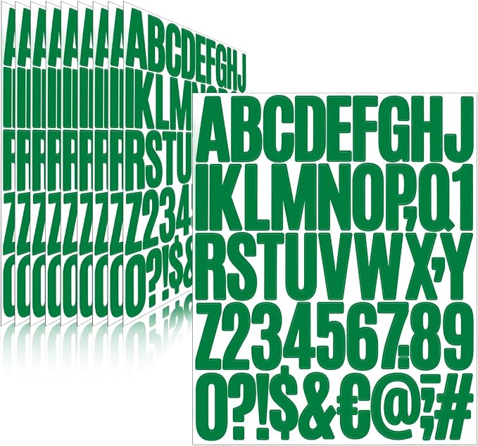 Letter Stickers, Mailbox Numbers, 2 Inch Waterproof Vinyl Alphabet | 2 Inch