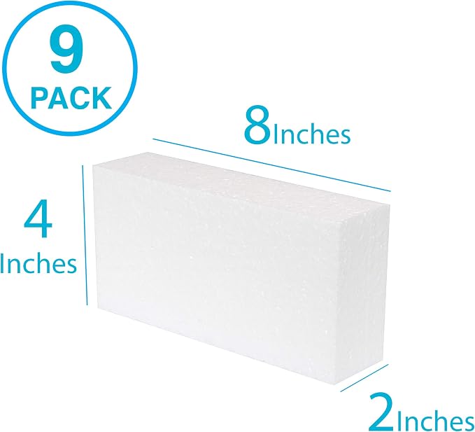 Silverlake 8x4x2 Craft Foam for Styrofoam Block Projects