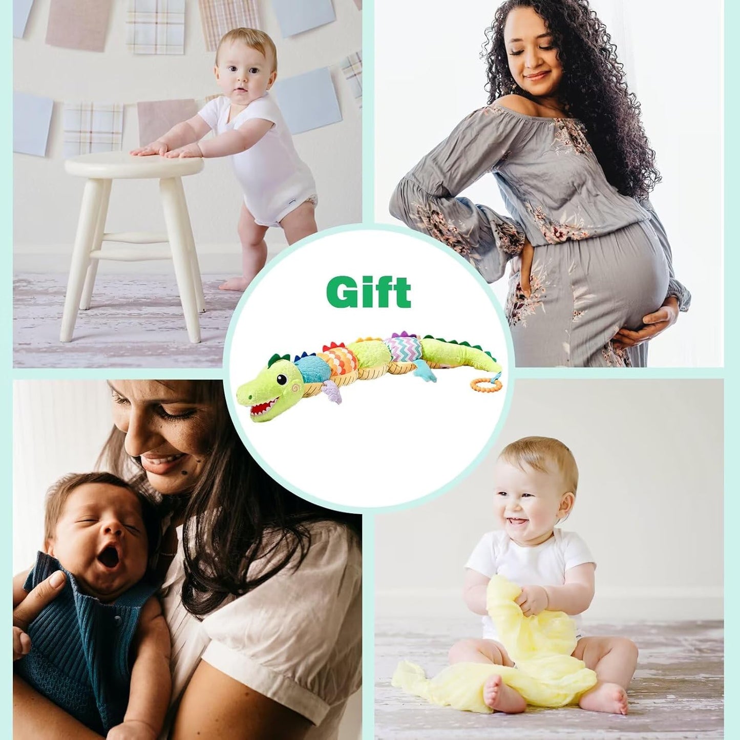 Pau1Hami1ton Baby Toys 3-6-12 Months Musical Plush Caterpillar Toy,Newborn Toys with Crinkle and Rattles,Baby Sensory Toys,Newborn Boy Girl Gifts.