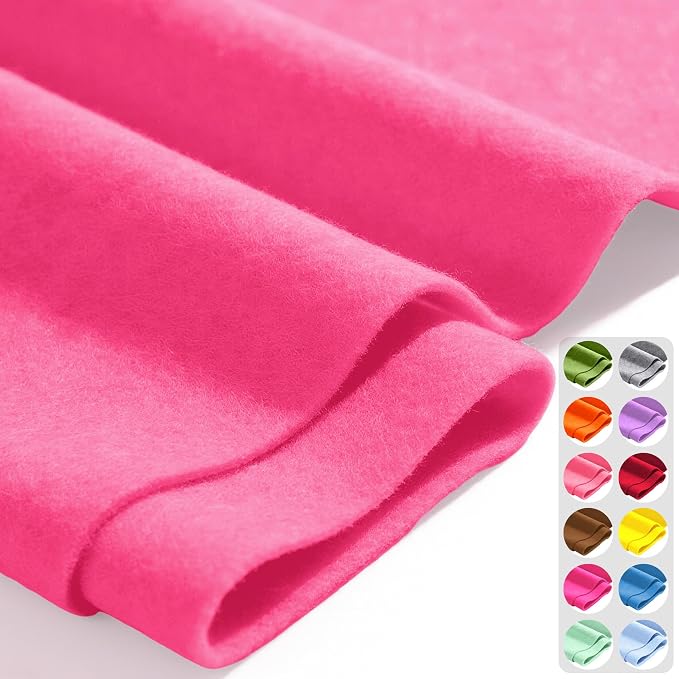 Pink Carnation 36" X 36" Felt Fabric Sheet