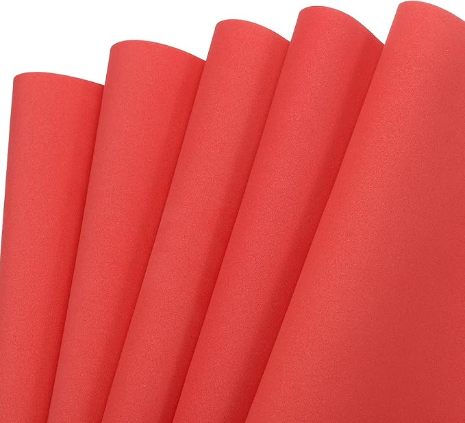MECCANIXITY EVA Foam Sheets Red 35.4 Inch x 19.7 Inch 2mm Thick Crafts Foam