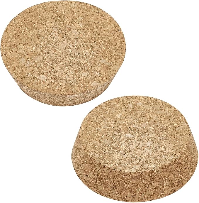 BENECREAT 2pcs Cork Stoppers, Tapered Wine Cork Plugs