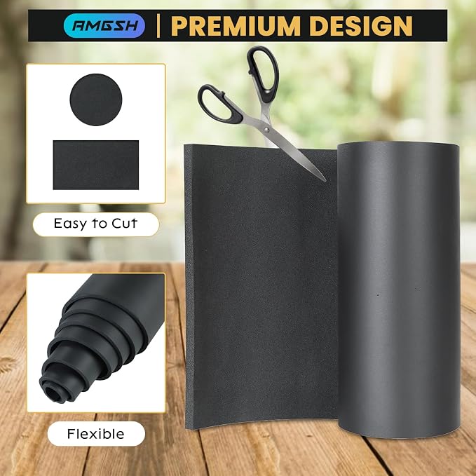 1/2" Thick × 13" Wide × 60" Long Closed-Cell Foam Neoprene Padding,