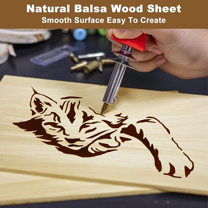 15 Pack Basswood Sheets 1/8 x 12 x 16 Inch, 3mm Plywood Sheets