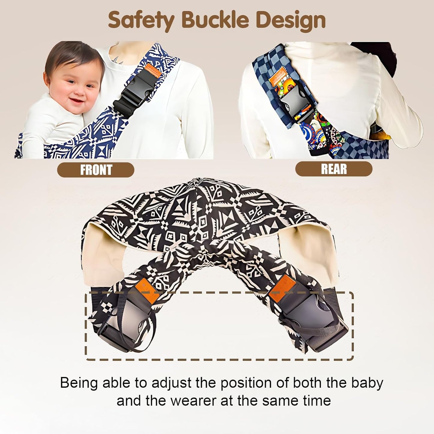 Baby Sling Carrier,Toddler Carrier, 2025 New Baby Sling,Portable and Lightweight Sling,Non-Slip Hip Seat Carrying 10-30lbs(Leaf)