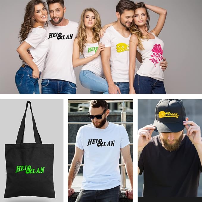 3D Puff Vinyl Heat Transfer Black Color 12"x10"-3 Pcs | Puffy Vinyl Iron-On