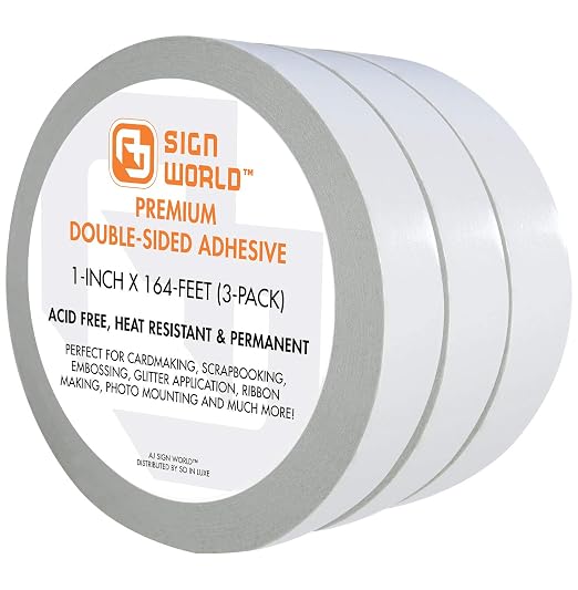 Best 1" Ultra-Thin Permanent Double-Sided Tape