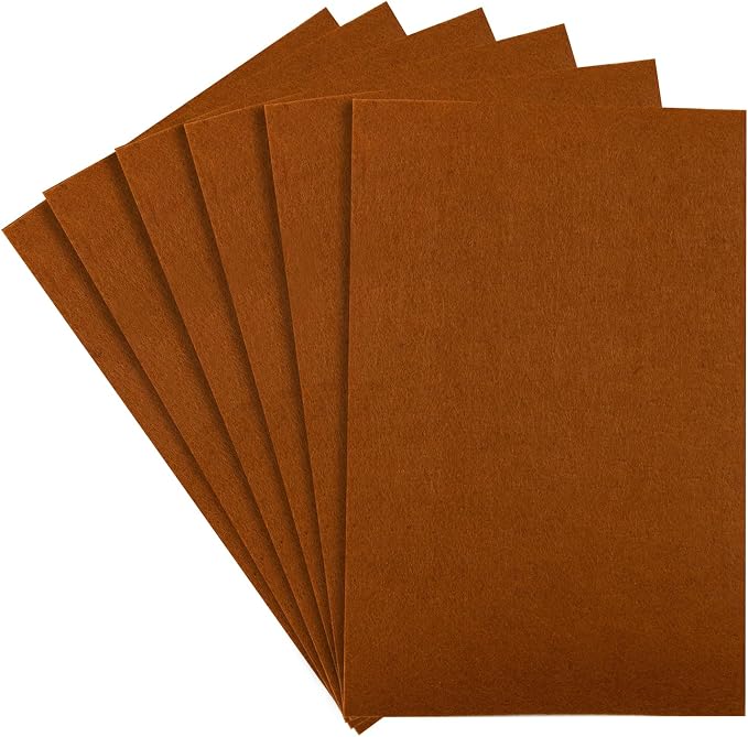 HaoFeiJH Brown Felt Fabric Sheets