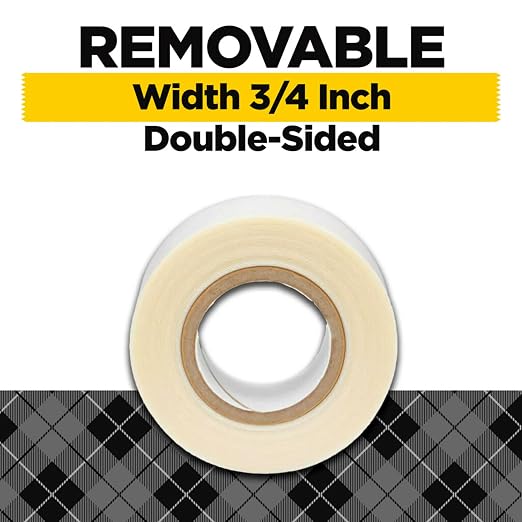 Scotch Removable Fabric Tape, 3/4 in x 180 in, Removable and Double Sided