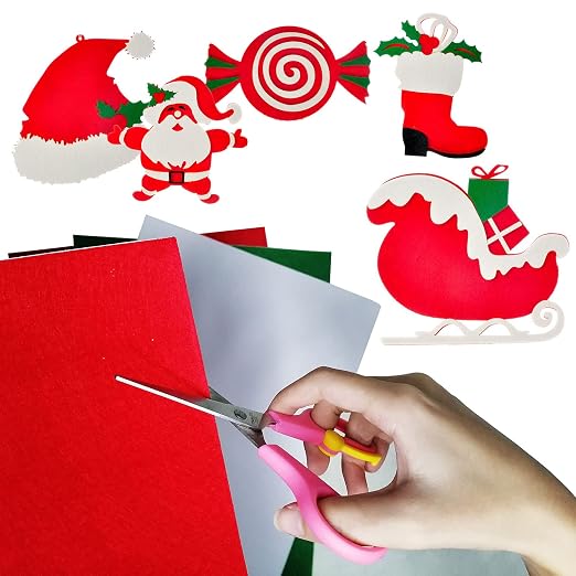 Jtnohx Self Adhesive Felt Sheets, 12 Pieces Felt Fabric