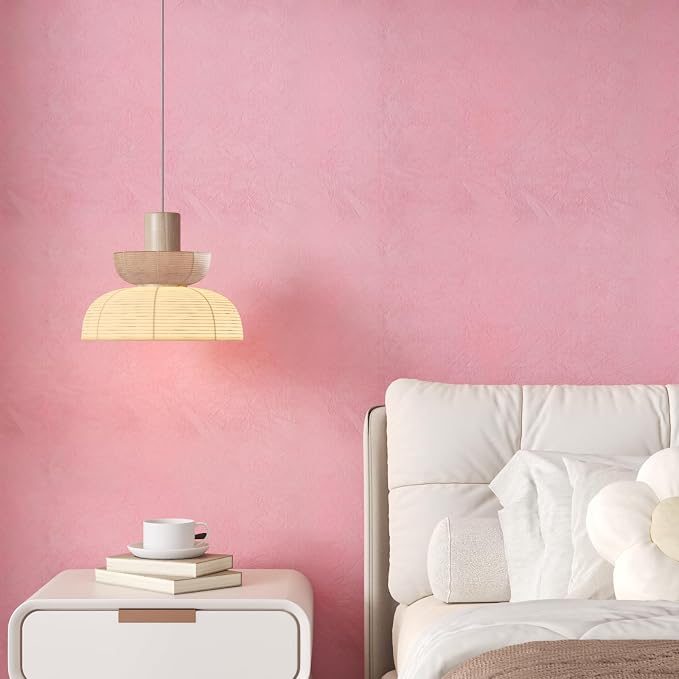 CHIHUT 12''x100'' Peach Pink Self Adhesive Velvet Flocking Contact Paper
