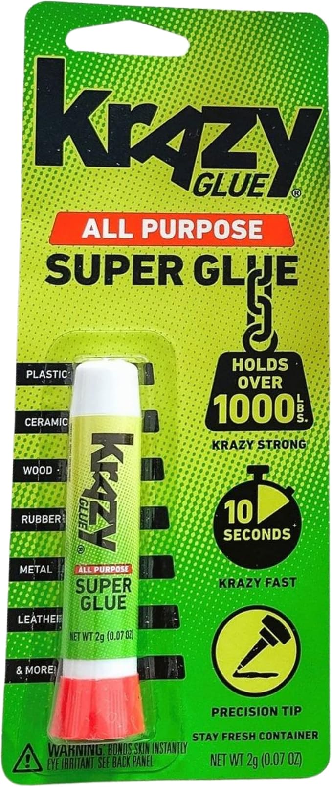 Krazy Glue Elmer's Original Crazy Super Glue All Purpose Instant Repair