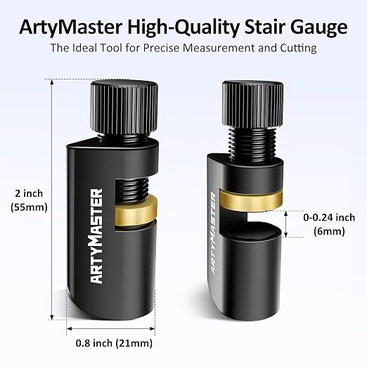 ArtyMaster Stair Gauges with Rubber Pad – Stair Gauges