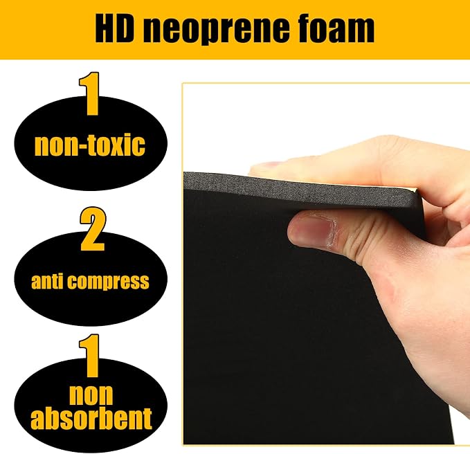 Frienda 8 Pcs Adhesive Foam Padding Sheets
