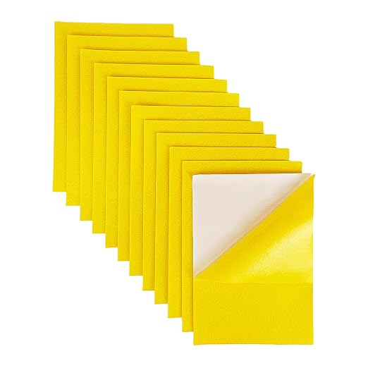 Jtnohx Self Adhesive Felt Sheets, 12 Pieces Felt Fabric