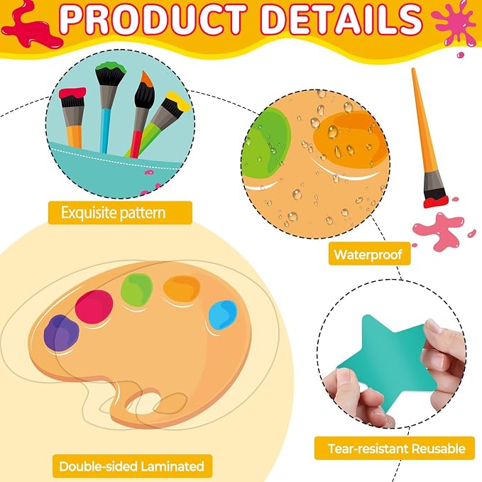 Art Paint Bulletin Board for Classroom Decorations Creativity Starts Here