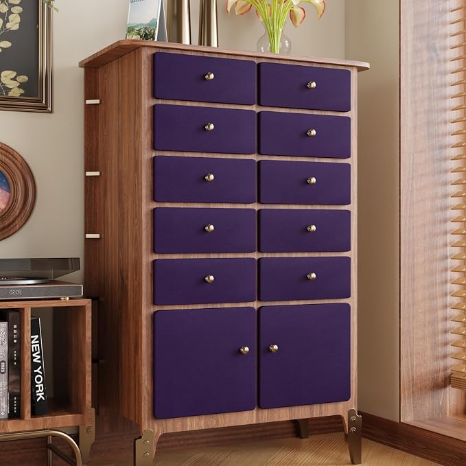 CRE8TIVE Purple Wallpaper Peel and Stick Velvet Drawer Liner