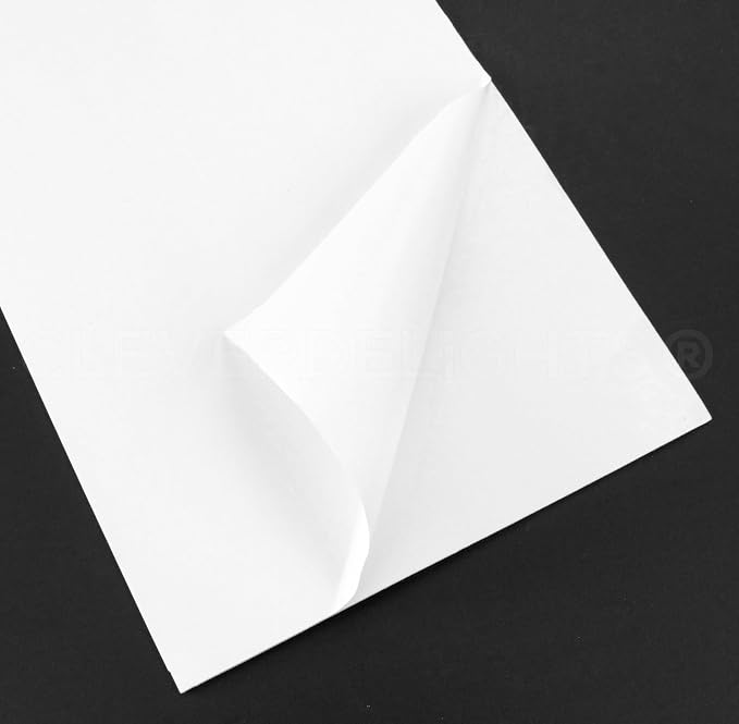 CleverDelights White 8" x 12" Foam Sheets