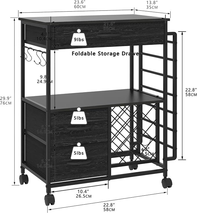 VENNQD Storage Cart Compatible