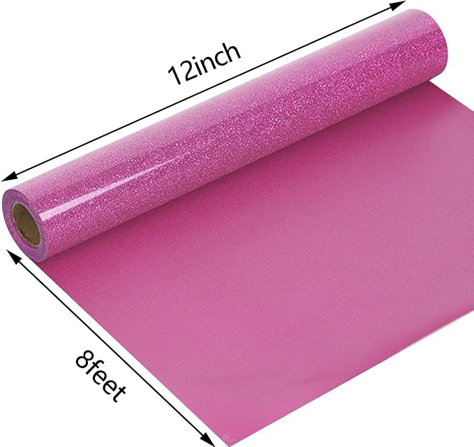 guangyintong Glitter Purple Pink Heat Transfer Vinyl HTV Rolls