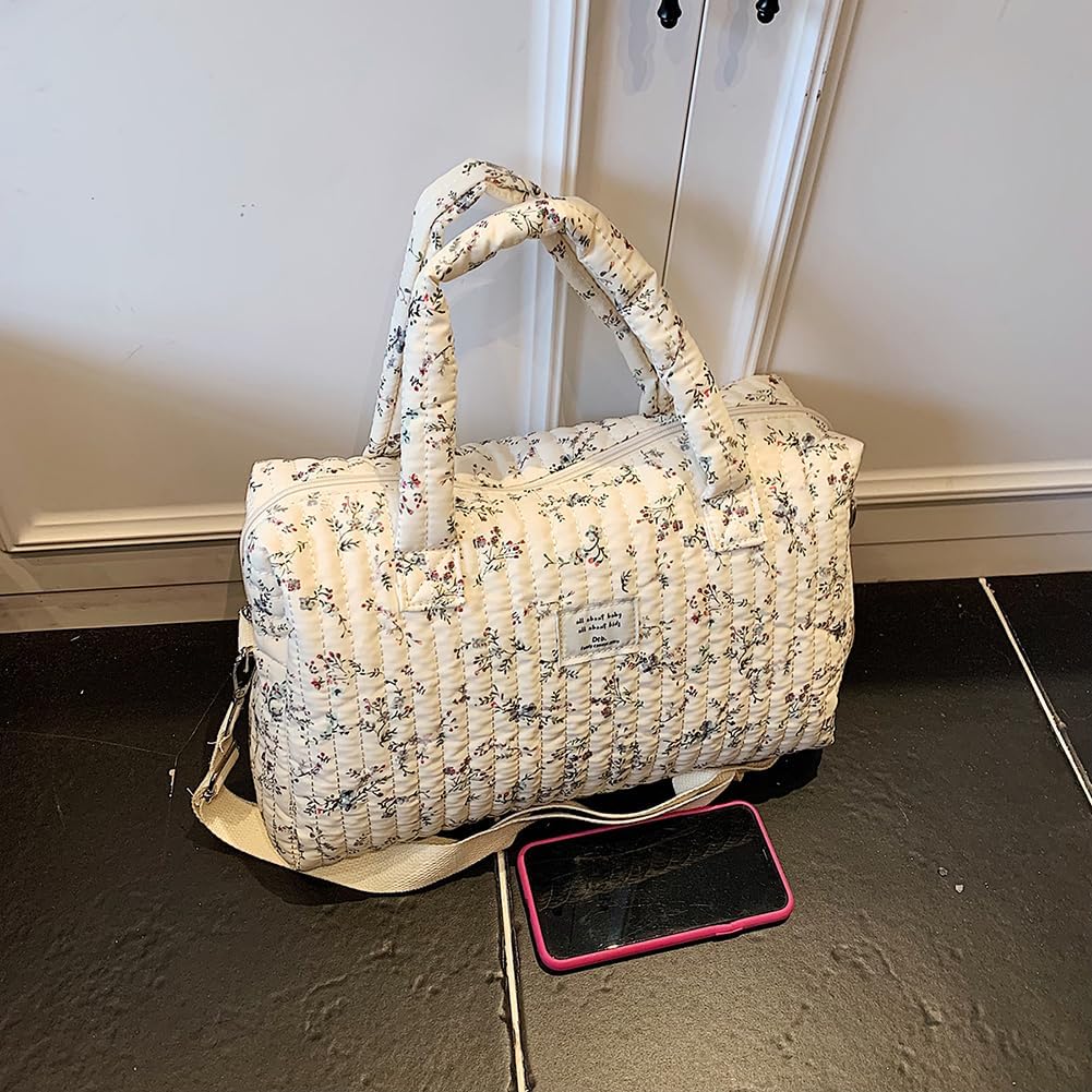 Floral Baby Diaper Bag Tote Mommy Bag Cute Cotton Diaper Bags Crossbody Baby Bags for Girl Pañaleras Para Beb