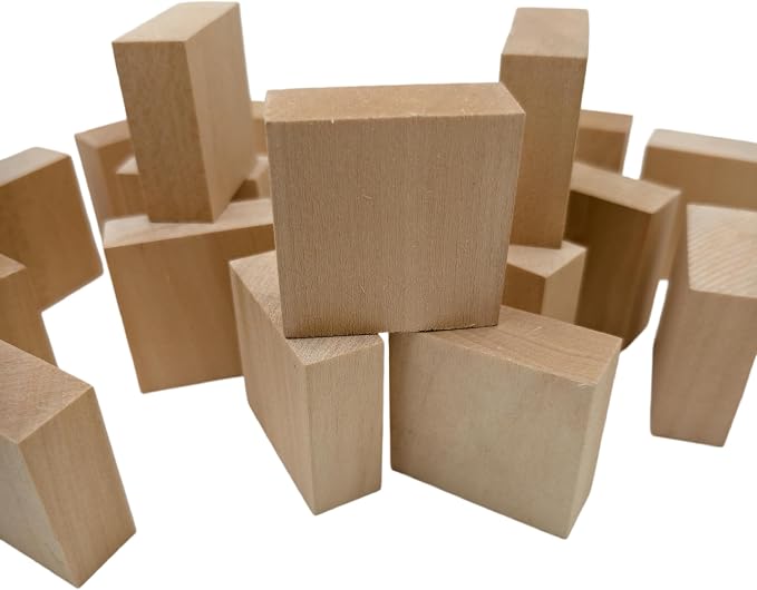 20PCS Basswood Carving Blocks, Whittling Wood Carving Kit, Unfinished Wooden