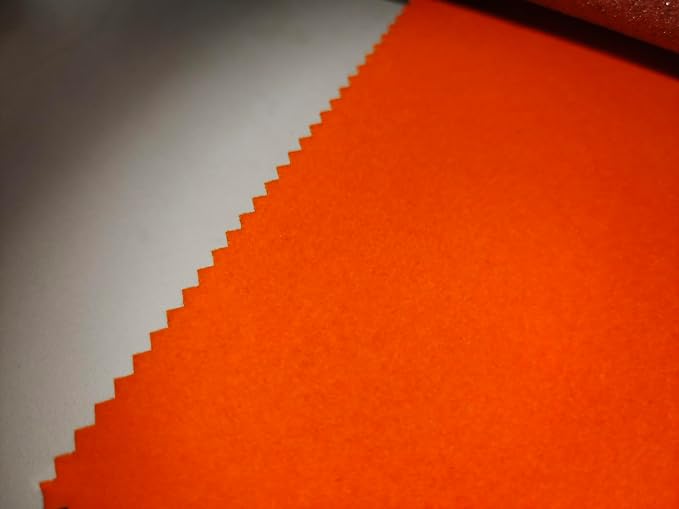 Orange Self Adhesive Soft Velvet Drawer Liner DIY Fabric Felt Liner