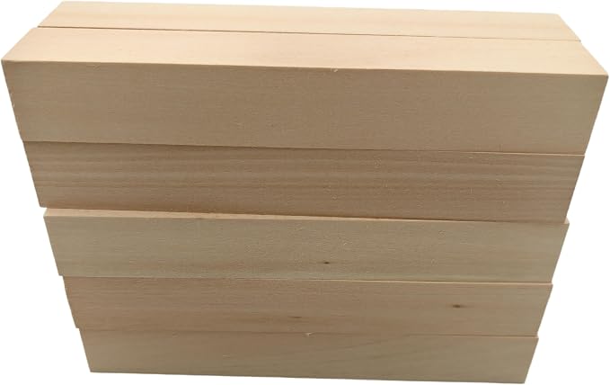 10PCS Basswood Carving Blocks, Whittling Wood Carving Kit, Unfinished Wooden