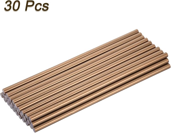 uxcell 30pcs Full Size Hot Glue Gun Sticks 8-inch x 0.27-inch High Sticky Small