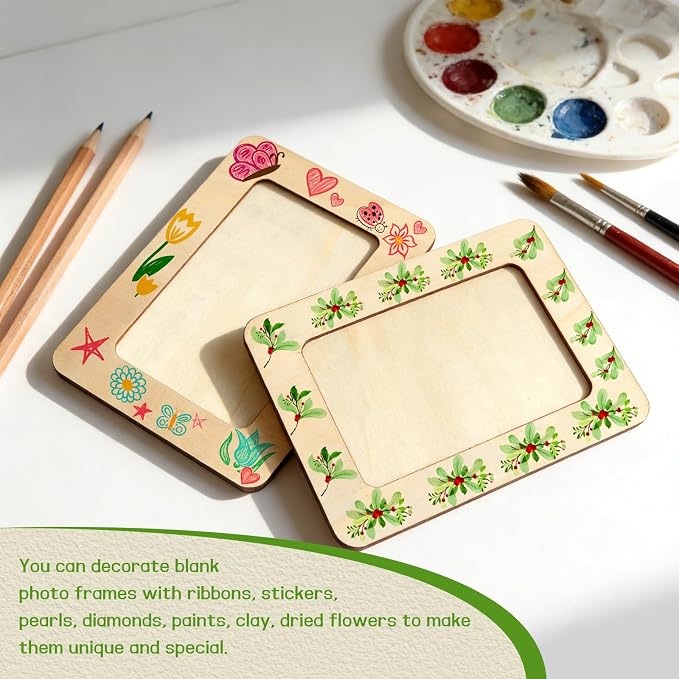 VOKOY 45 Pack Wooden Picture Frames
