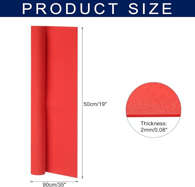 MECCANIXITY Foam Sheets Crafts 35x19 Inch 2mm EVA Craft Foam Paper Foam Sheets