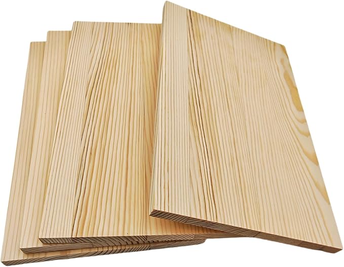 4PCS Rectangle Wood Boards Unfinished Wood Blocks