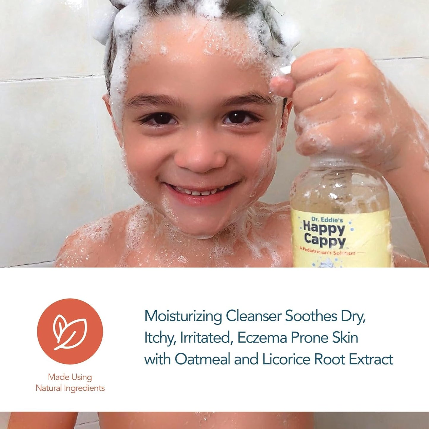 Happy Cappy Medicated and Daily Shampoo and Beanie Brush Bundle - Baby Dandruff Shampoo, Cradle Cap Brush for Babies, Toddlers, Helps Cradle Cap and Seborrheic Dermatitis, Fragrance-Free - 3 Pieces