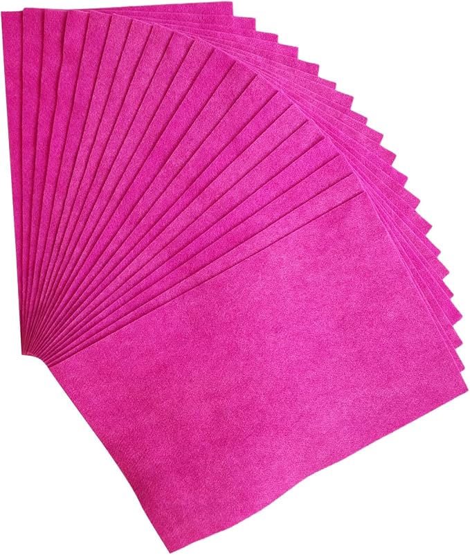 Jtnohx Color Felt, Soft Felt Sheets, 1.4mm Thick 8"x12" Handicraft Felt Fabrics
