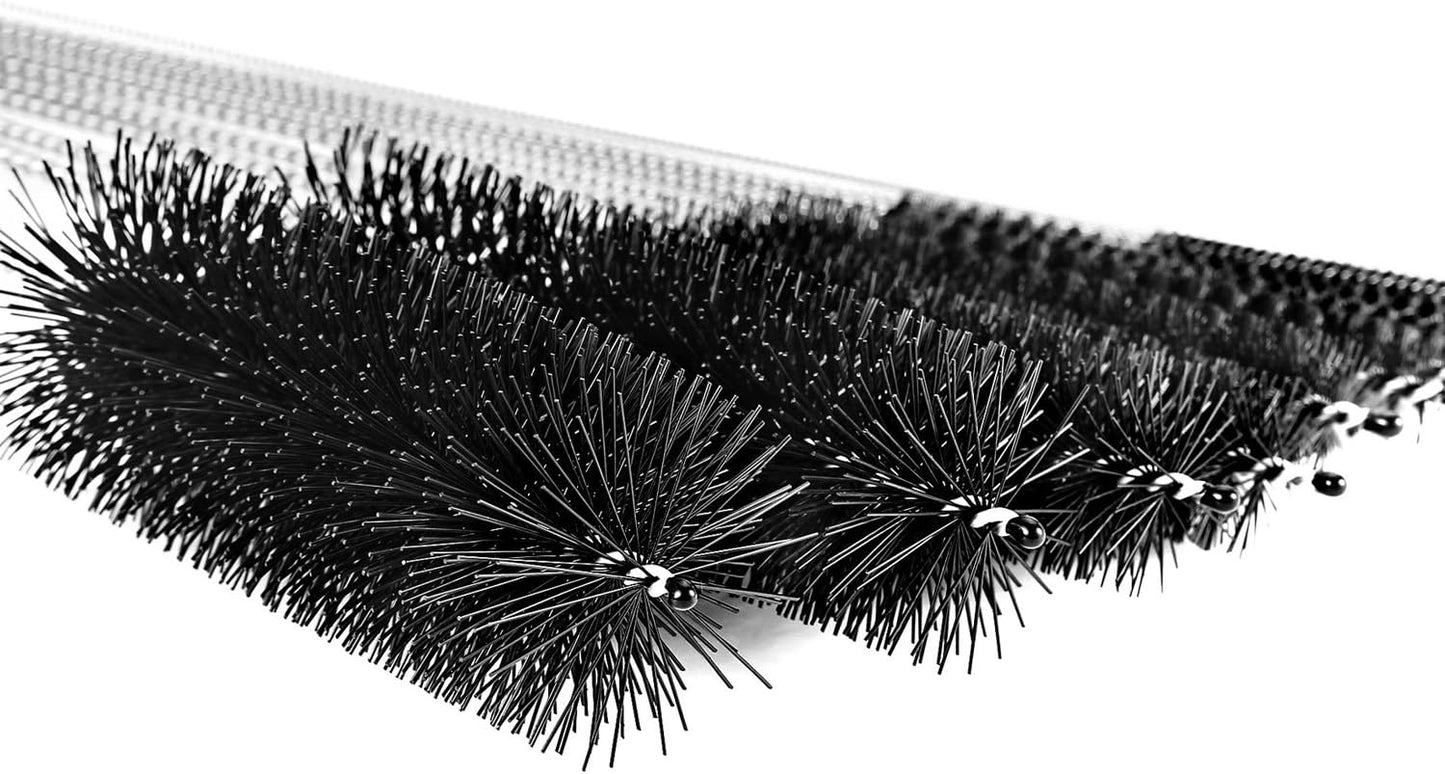 Black Nylon Cleaning Brush Set, 12-Piece, Suitable for Bottle, Teapot, Airbrushes, Espresso Machines, Protective Design, Dishwasher Safe
