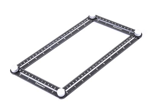 PEC Tools Professional Multi-Angle Measuring Ruler – Heavy Duty Metal Template