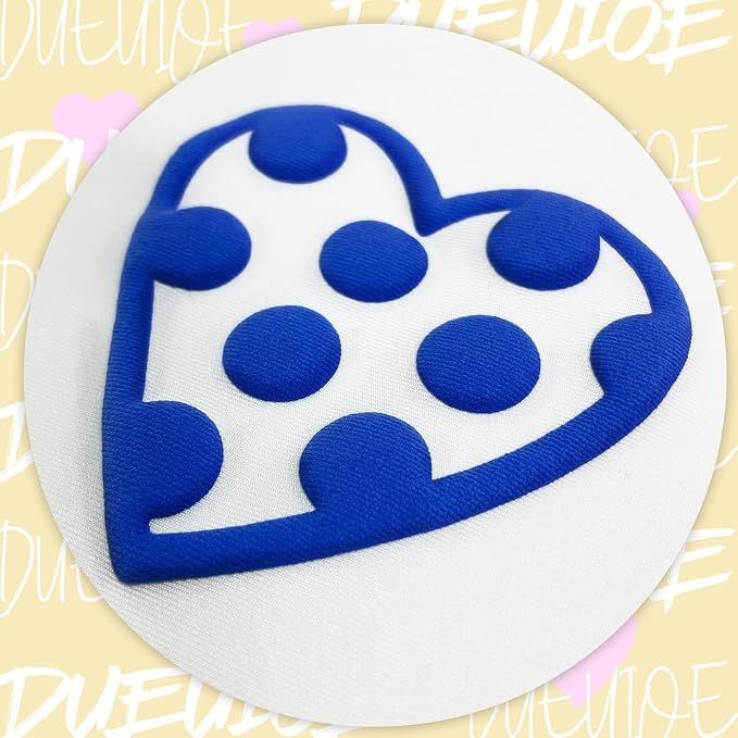 DUEUIOE Blue Puff Vinyl Heat Transfer 12Inch x 6Ft, Puff Htv